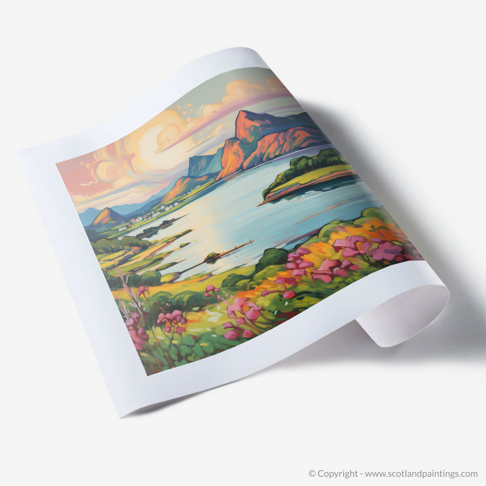 Art Print of Loch Leven, Highlands in summer