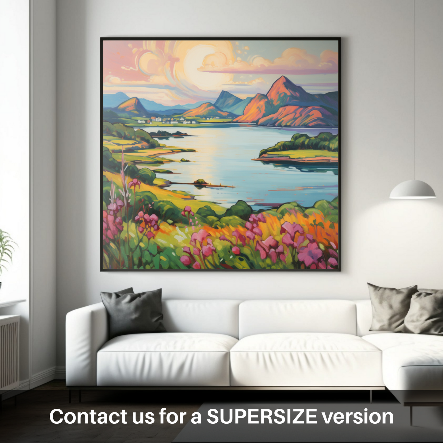 Huge supersize print of Loch Leven, Highlands in summer