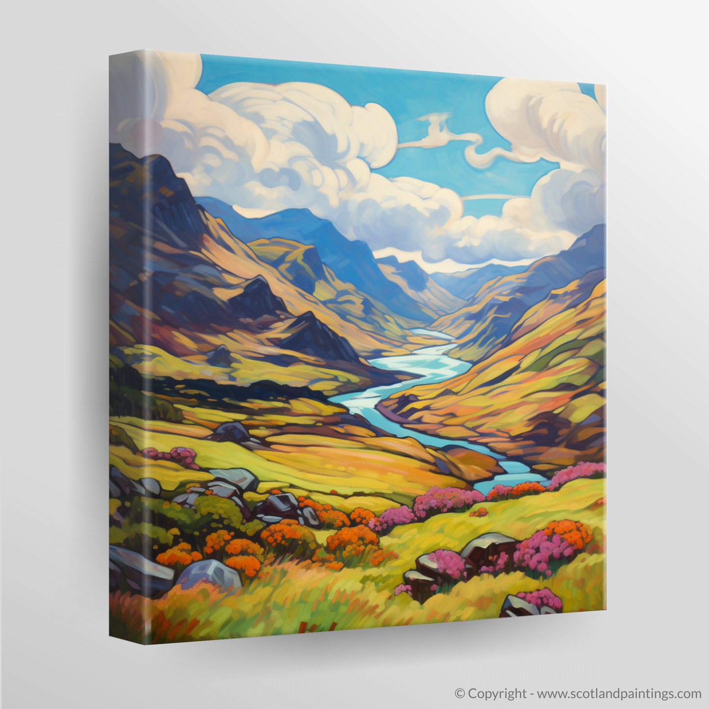 Canvas Print of Glen Shiel, Highlands in summer