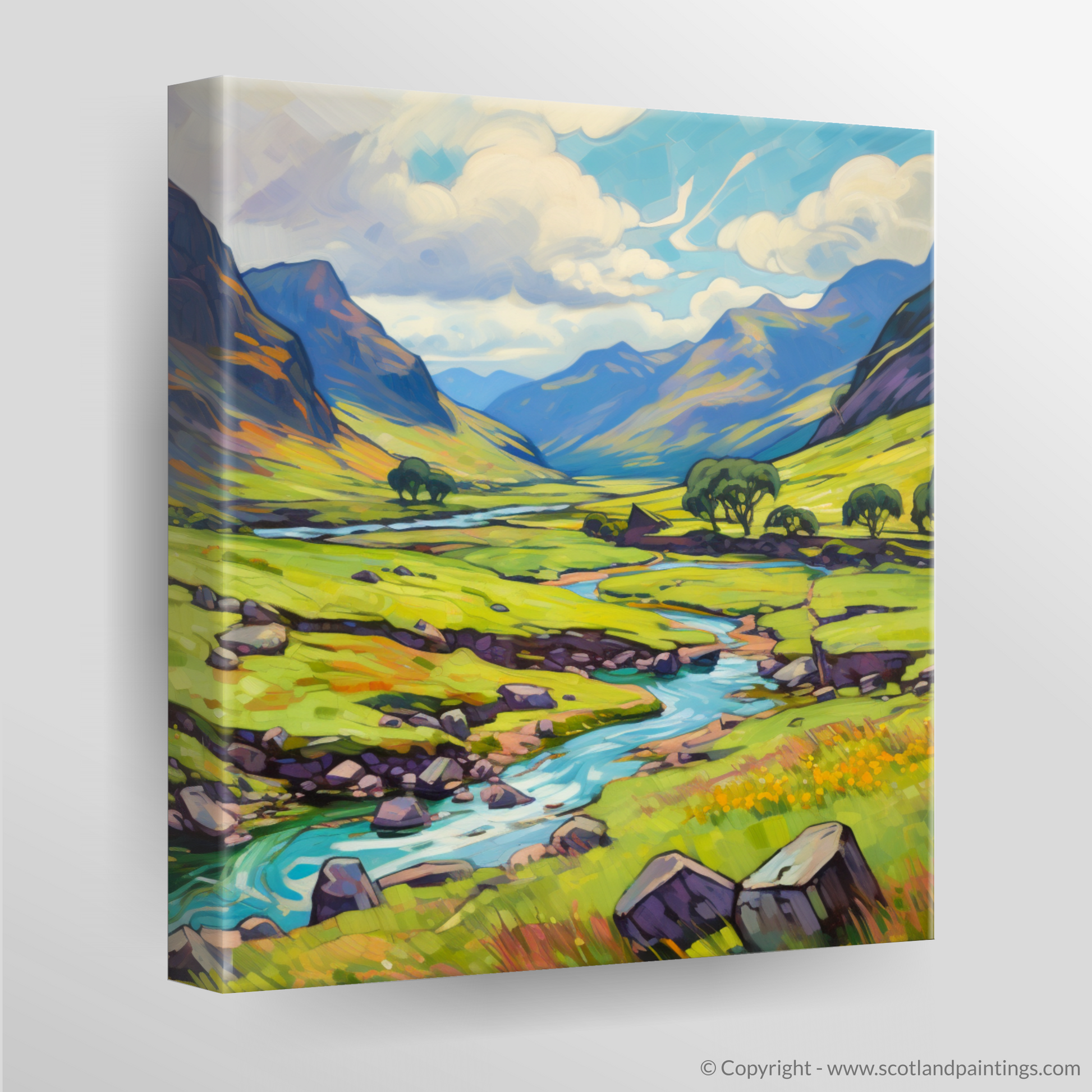 Canvas Print of Glen Shiel, Highlands in summer