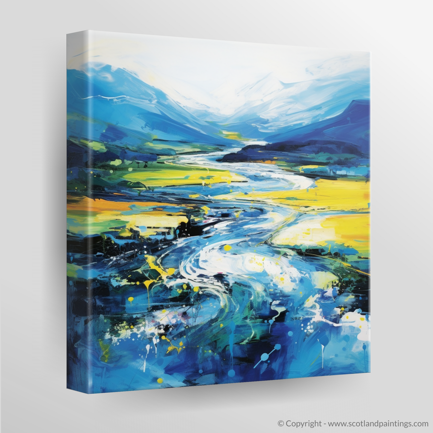 Canvas Print of River Orchy, Argyll and Bute in summer