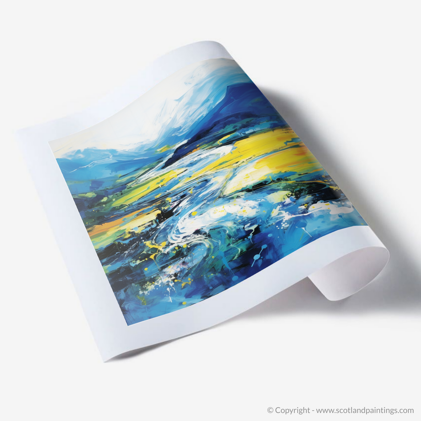 Art Print of River Orchy, Argyll and Bute in summer