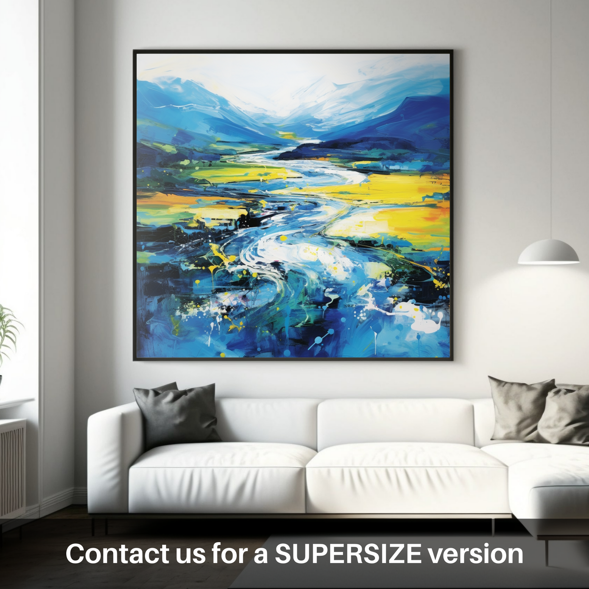 Huge supersize print of River Orchy, Argyll and Bute in summer