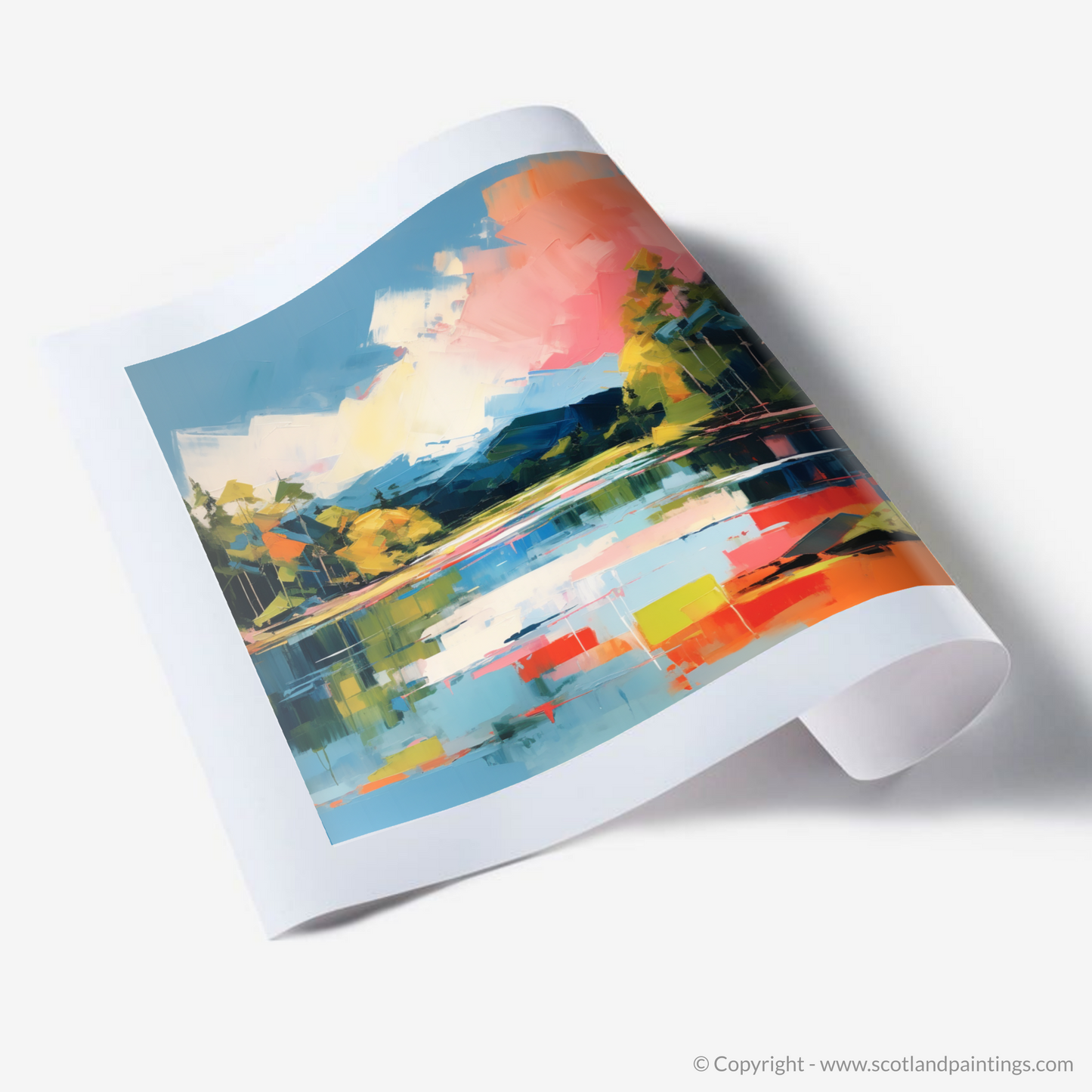 Art Print of Loch Achray in summer