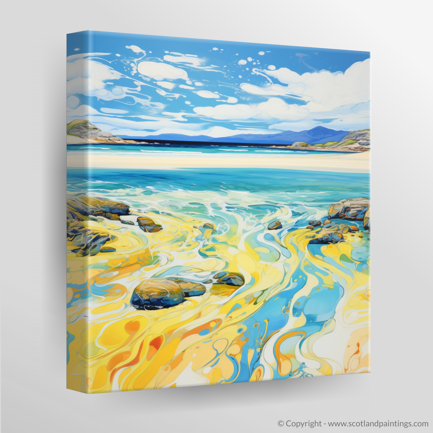 Canvas Print of Luskentyre Sands, Isle of Lewis in summer