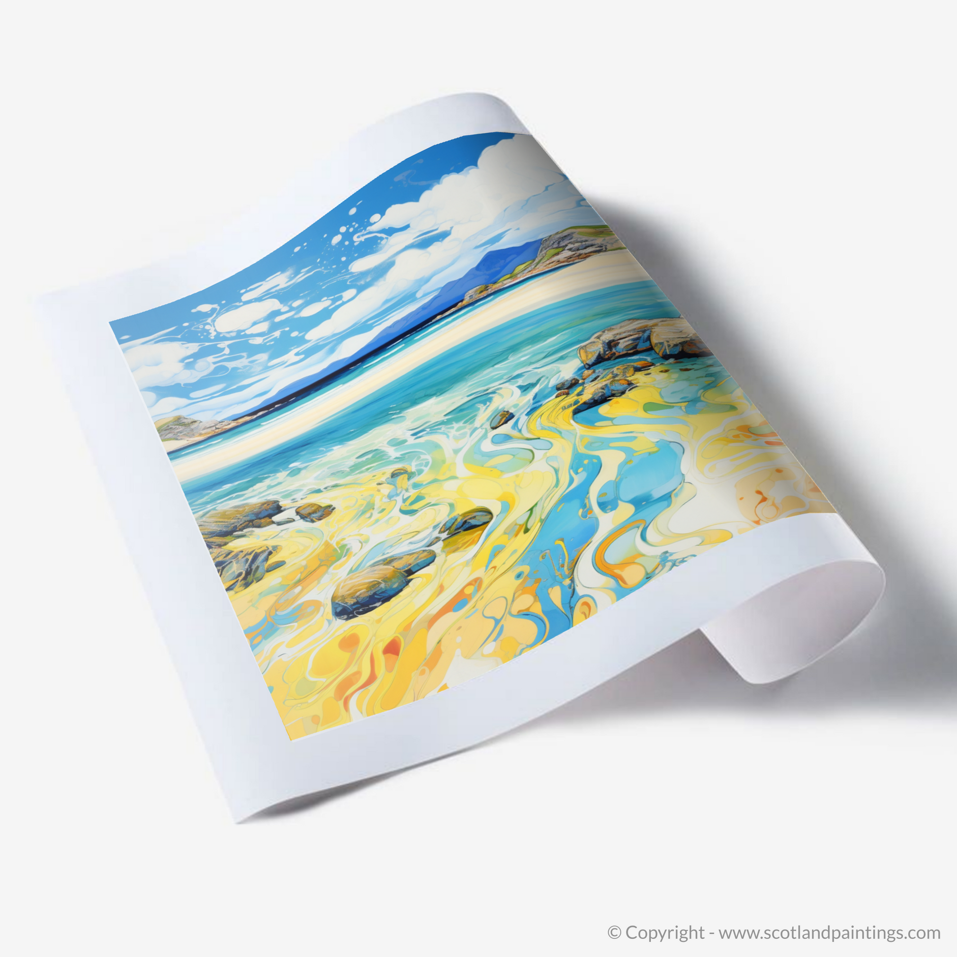 Art Print of Luskentyre Sands, Isle of Lewis in summer