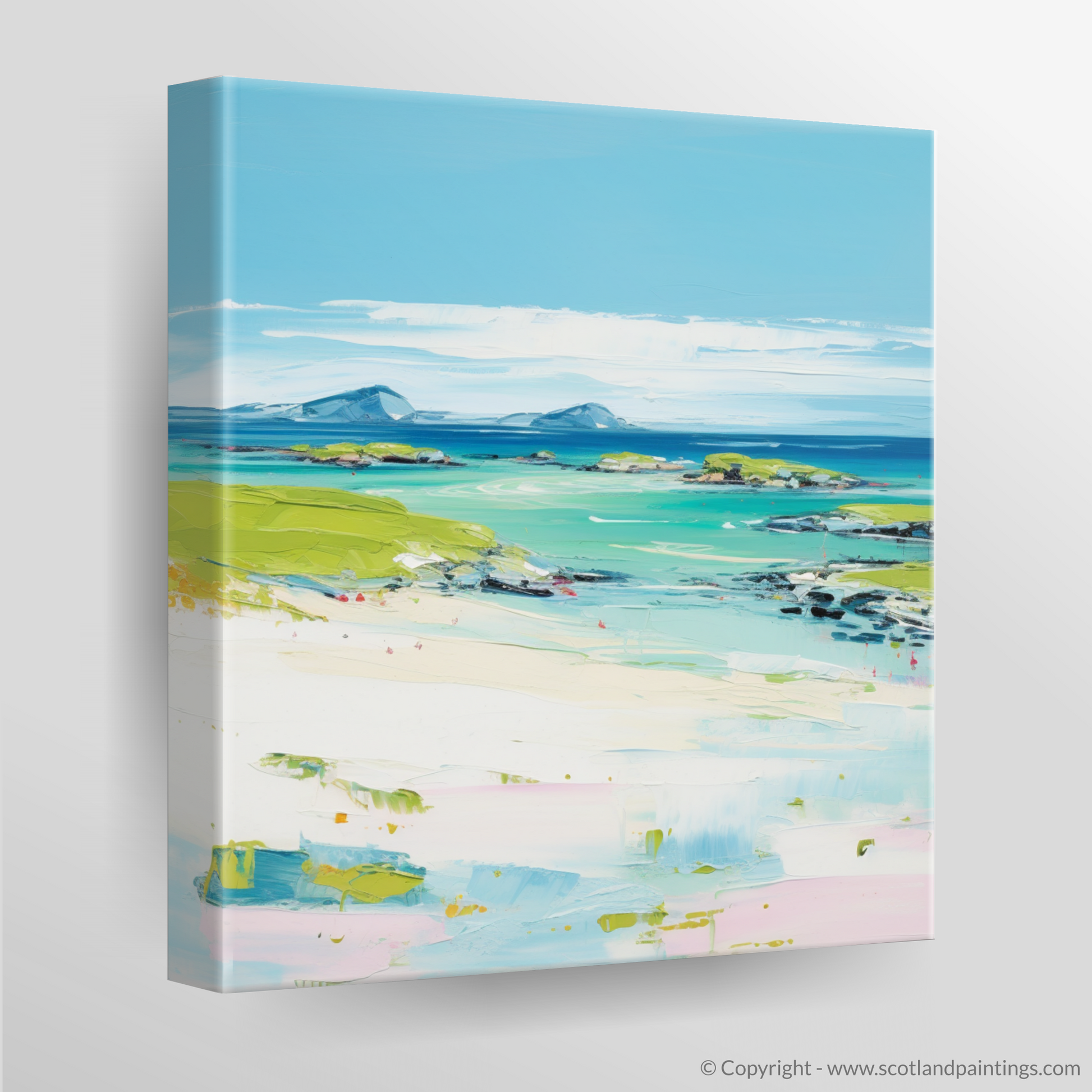 Canvas Print of Isle of Tiree, Inner Hebrides in summer