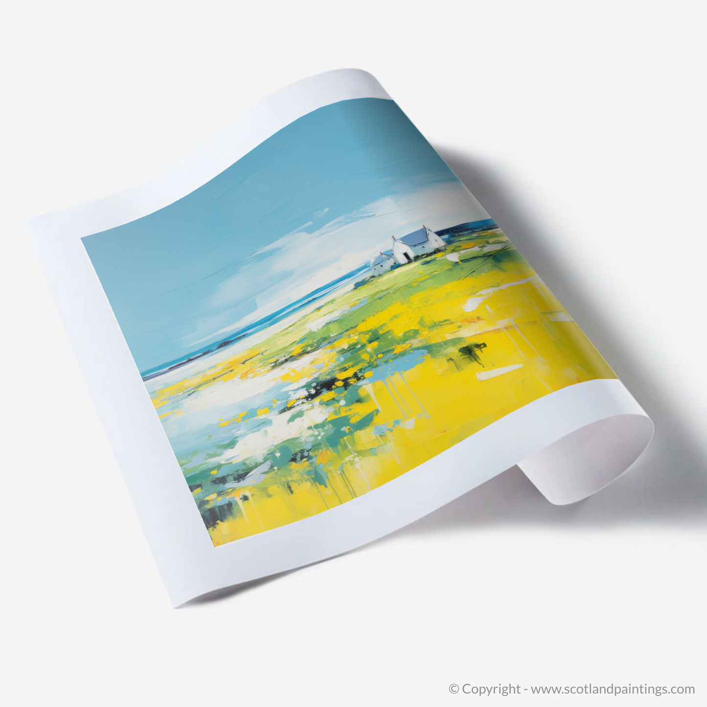 Art Print of Isle of Tiree, Inner Hebrides in summer