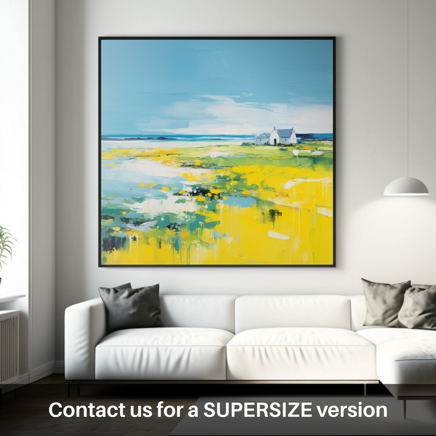 Huge supersize print of Isle of Tiree, Inner Hebrides in summer