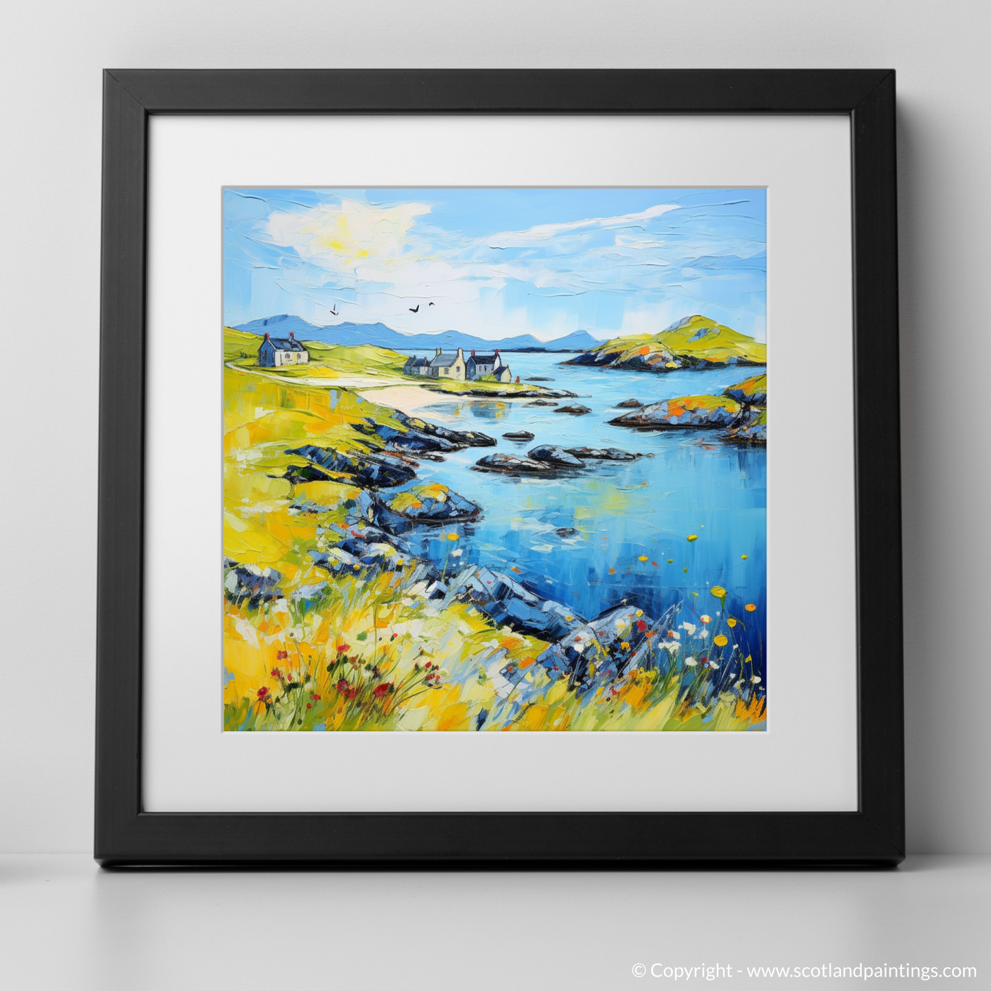 Painting and Art Print of Isle of Lewis, Outer Hebrides in summer. Summer Dreams of Isle of Lewis.