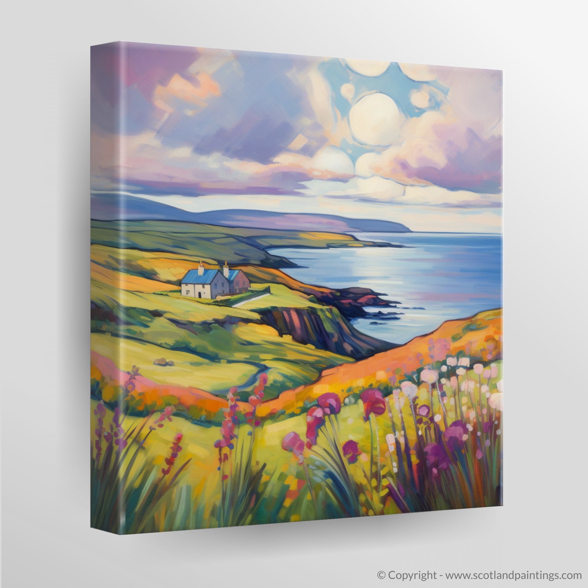 Canvas Print of Shetland, North of mainland Scotland in summer