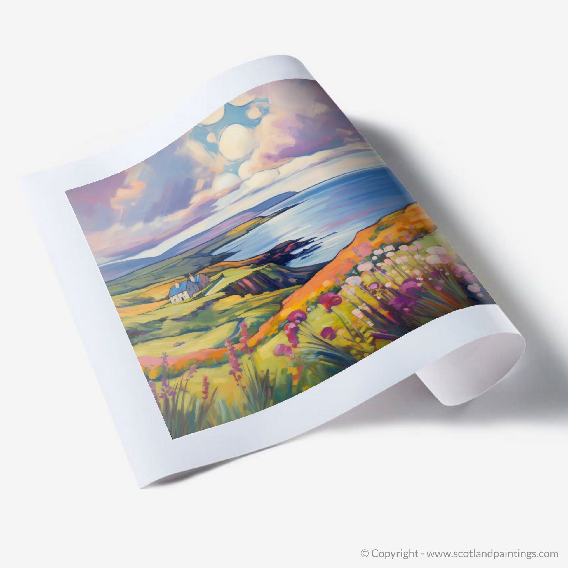 Art Print of Shetland, North of mainland Scotland in summer