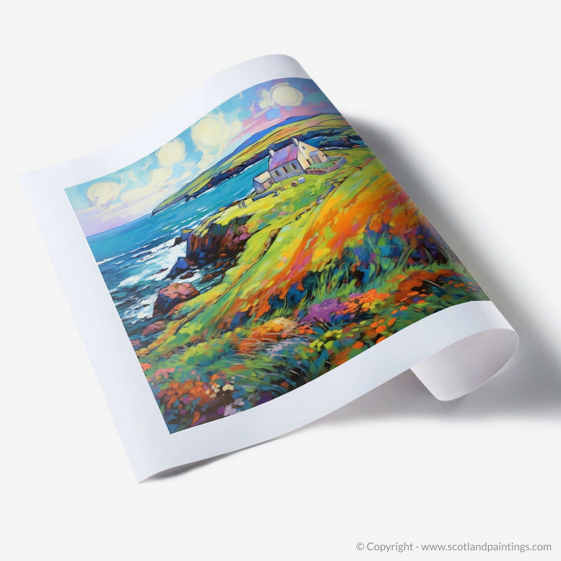 Art Print of Shetland, North of mainland Scotland in summer