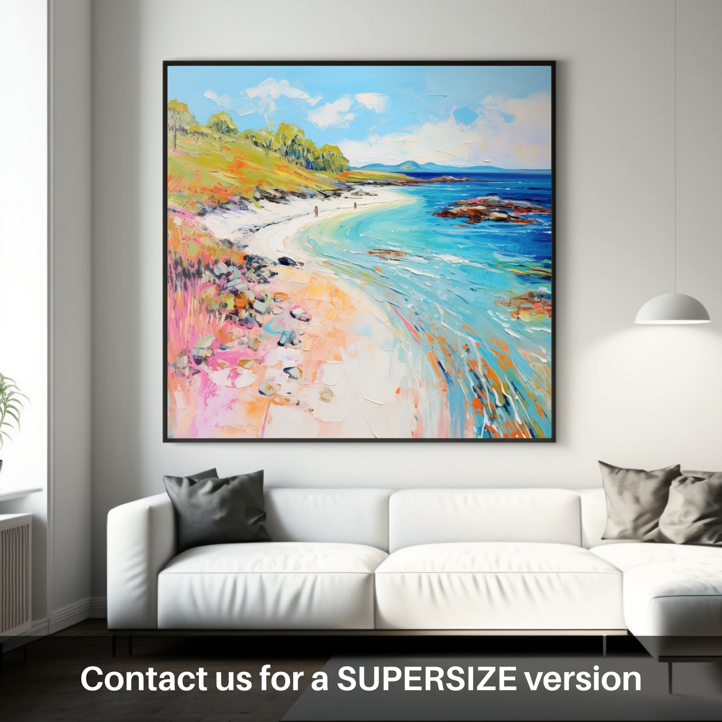 Huge supersize print of Coral Beach, Isle of Skye in summer