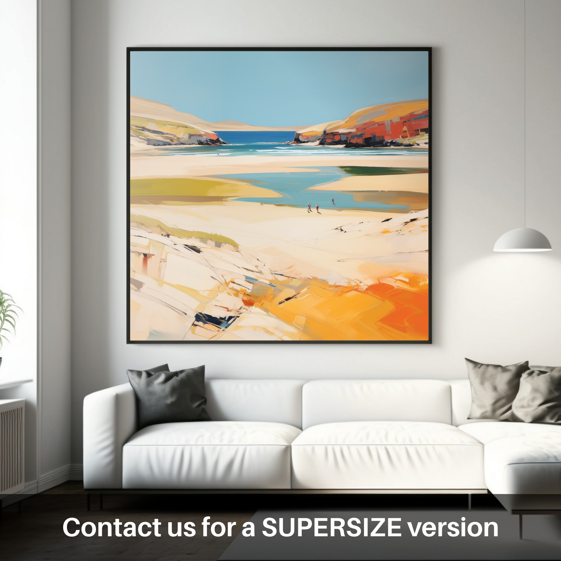 Huge supersize print of Sandwood Bay, Sutherland in summer