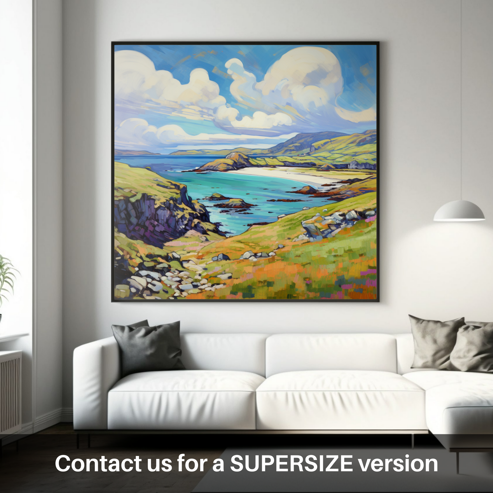 Huge supersize print of Isle of Lewis, Outer Hebrides in summer