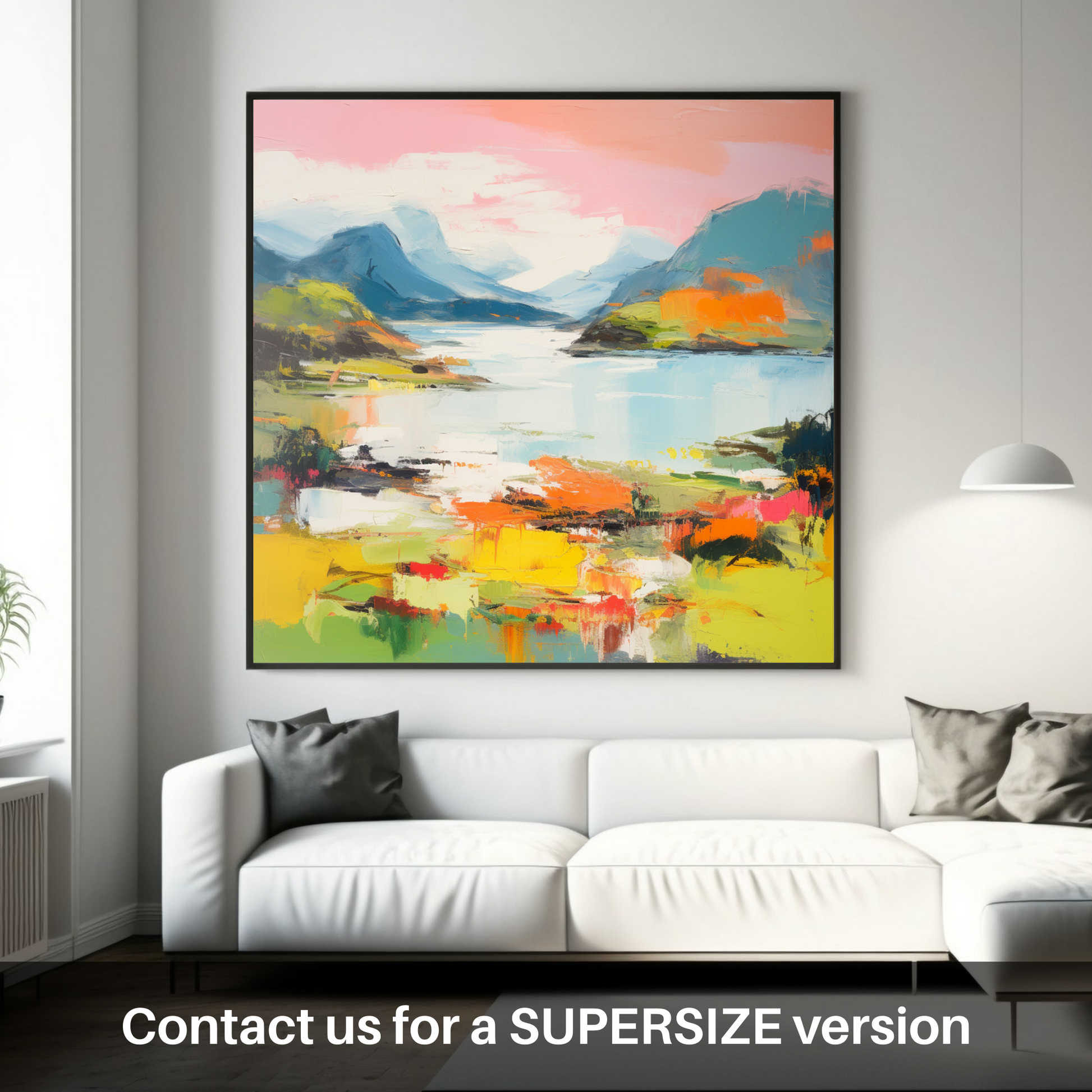 Huge supersize print of Loch Morar, Highlands in summer