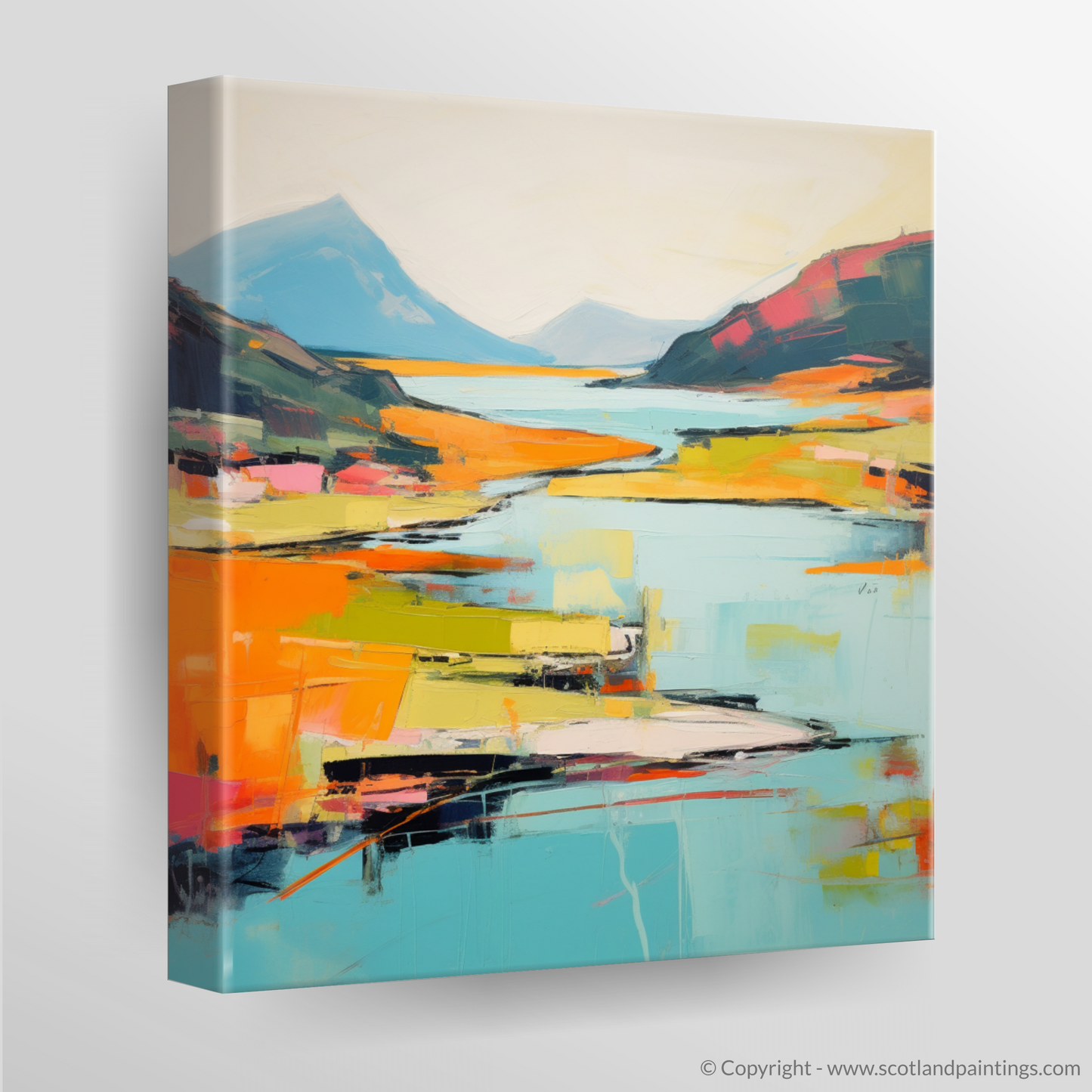 Canvas Print of Loch Morar, Highlands in summer