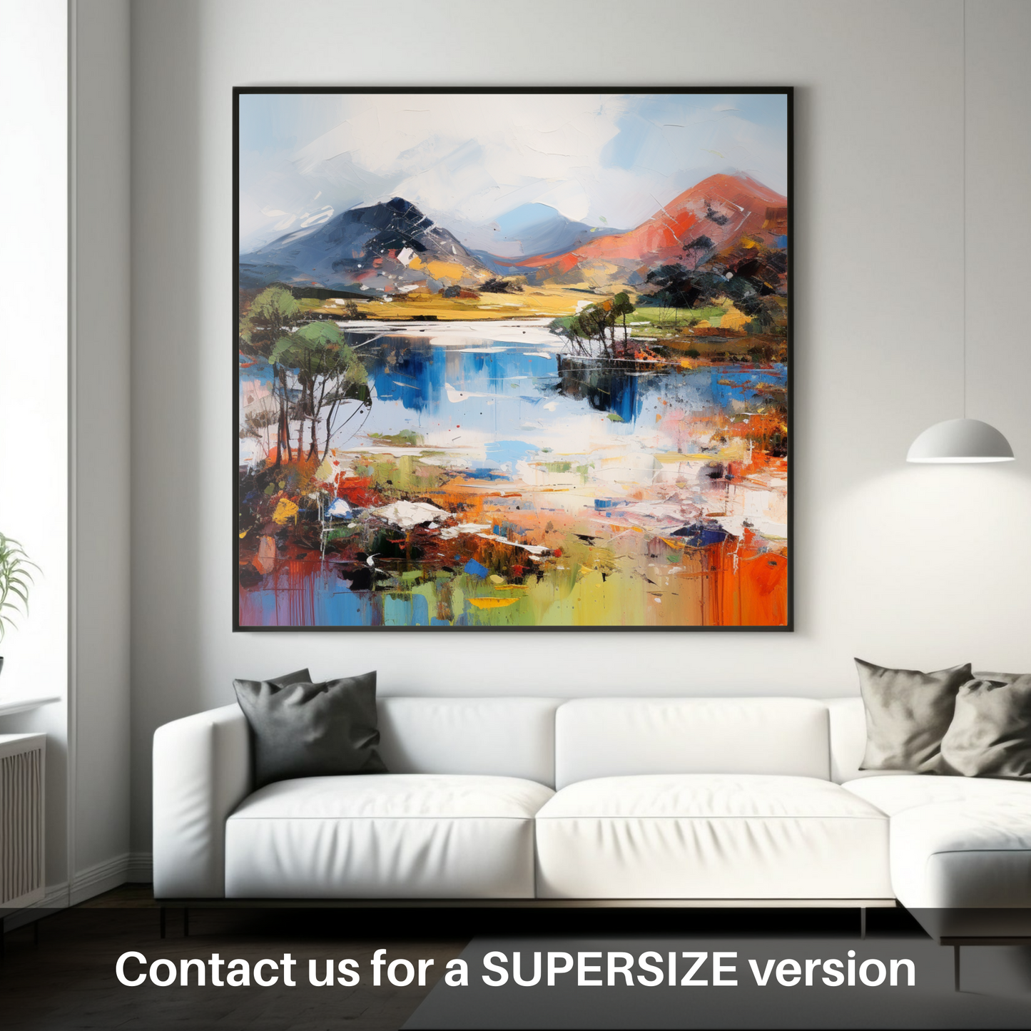 Huge supersize print of Loch Glencoul, Sutherland in summer