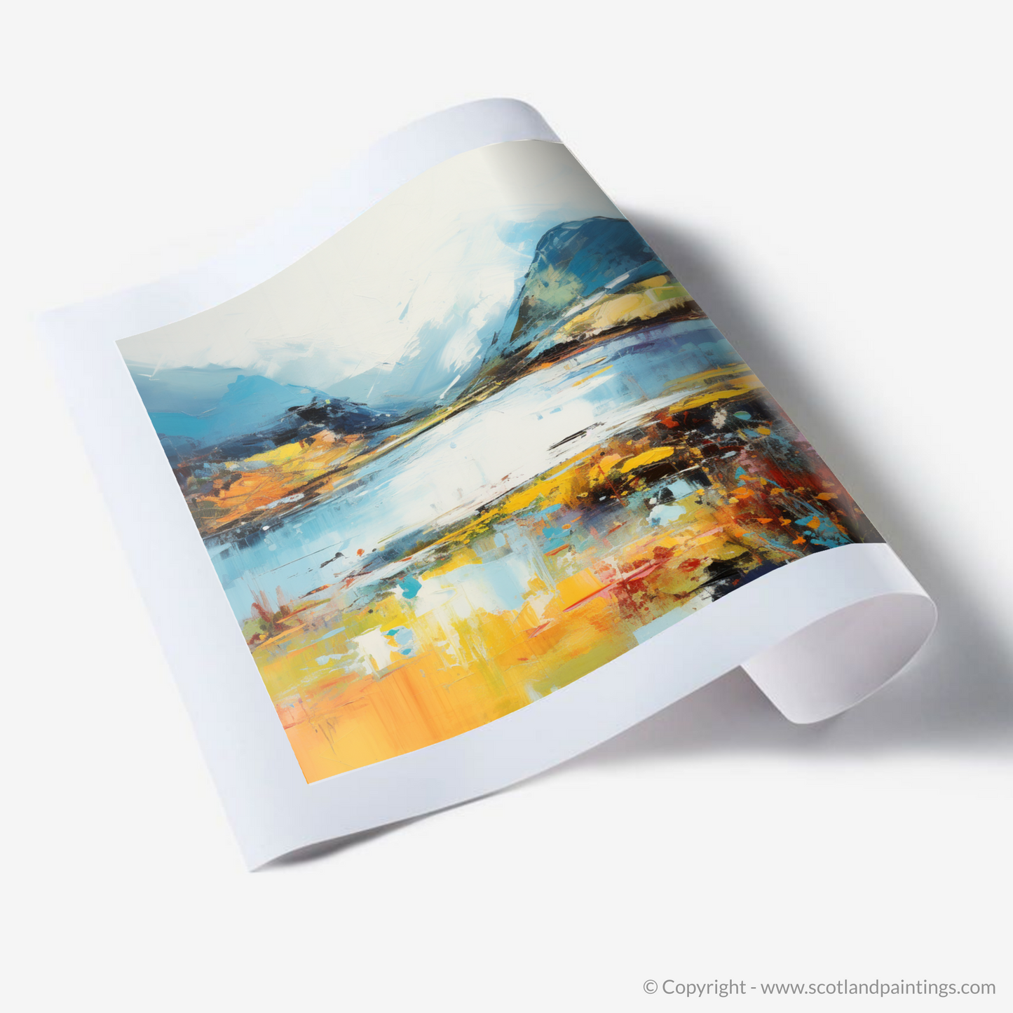 Art Print of Loch Glencoul, Sutherland in summer