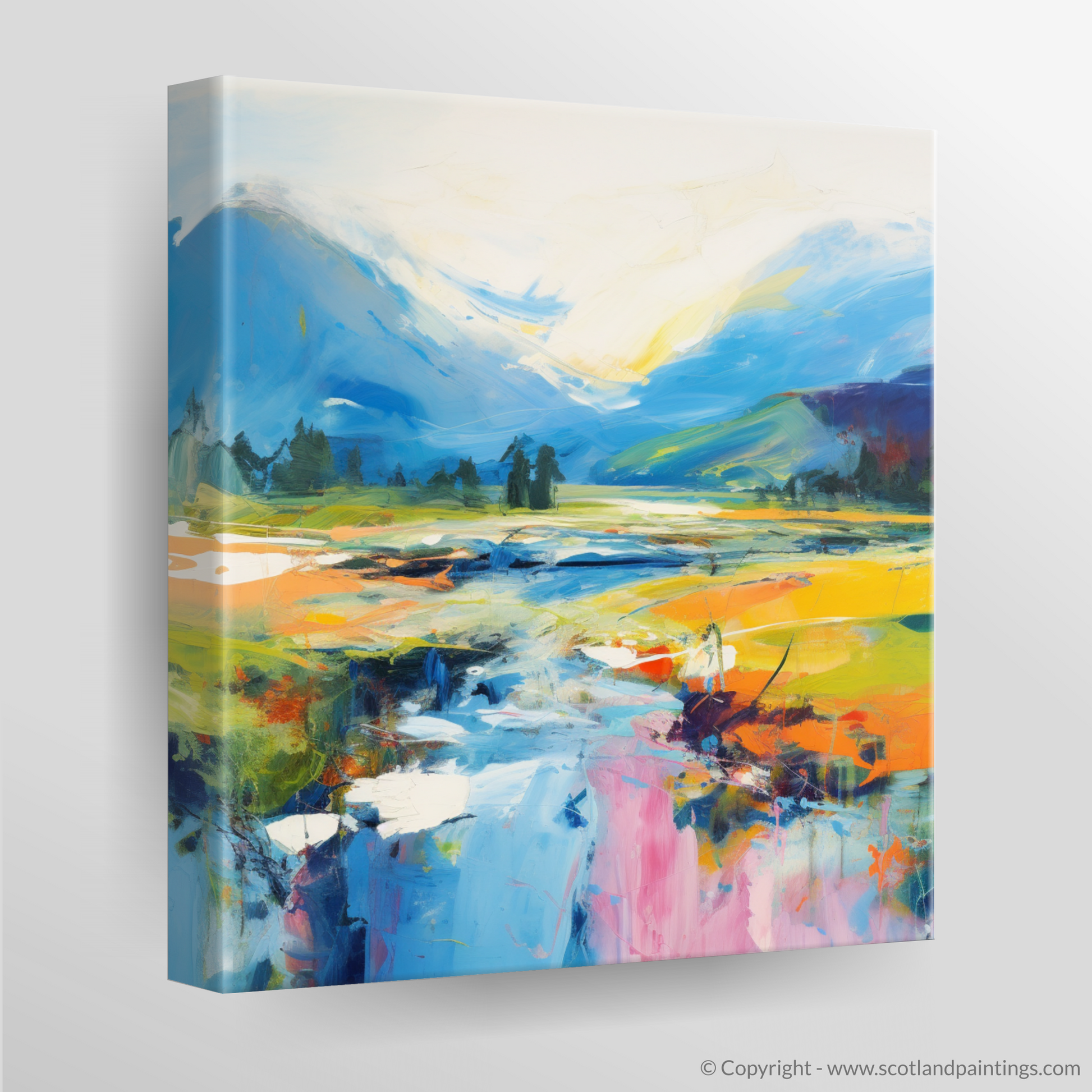 Canvas Print of River Spean, Highlands in summer