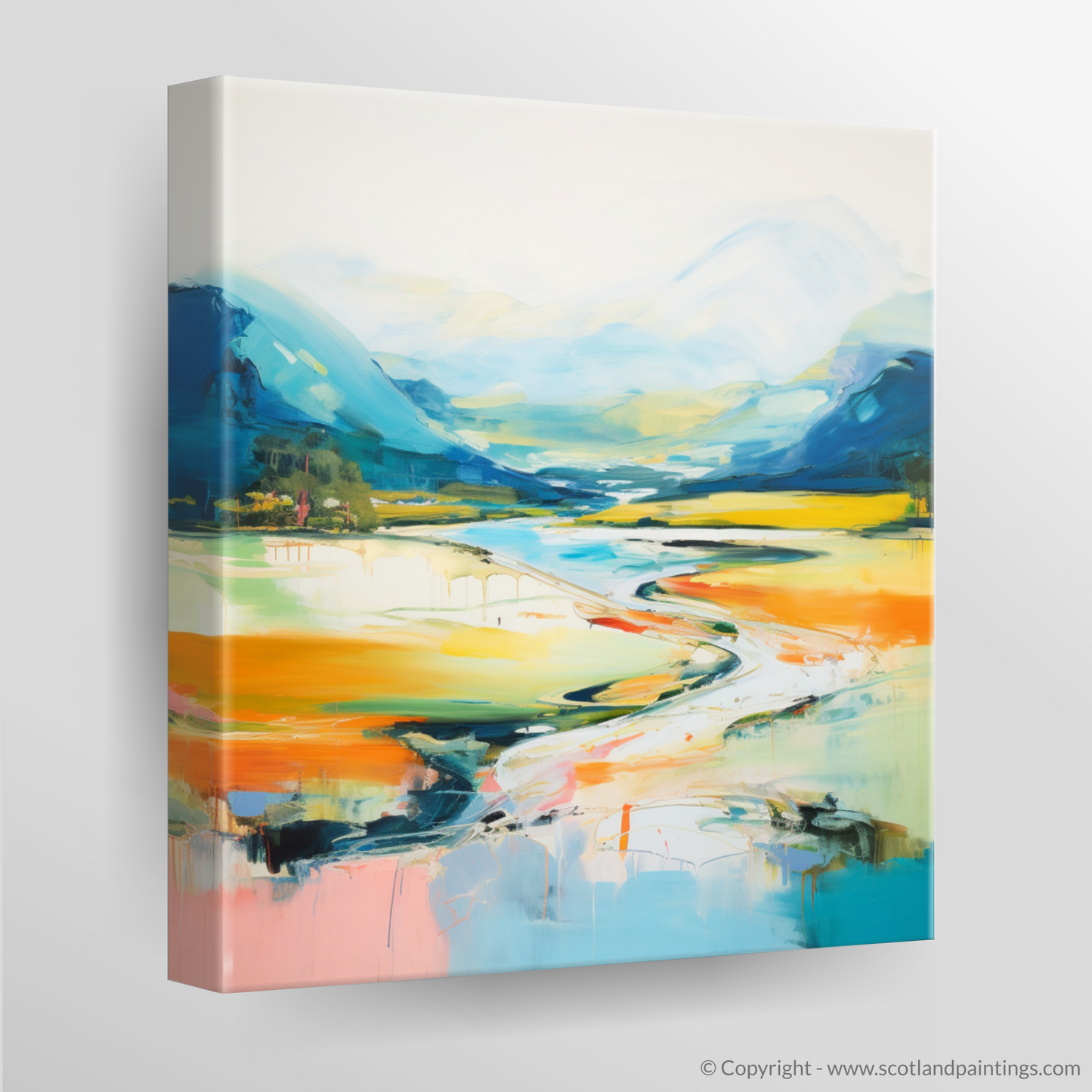 Canvas Print of River Spean, Highlands in summer