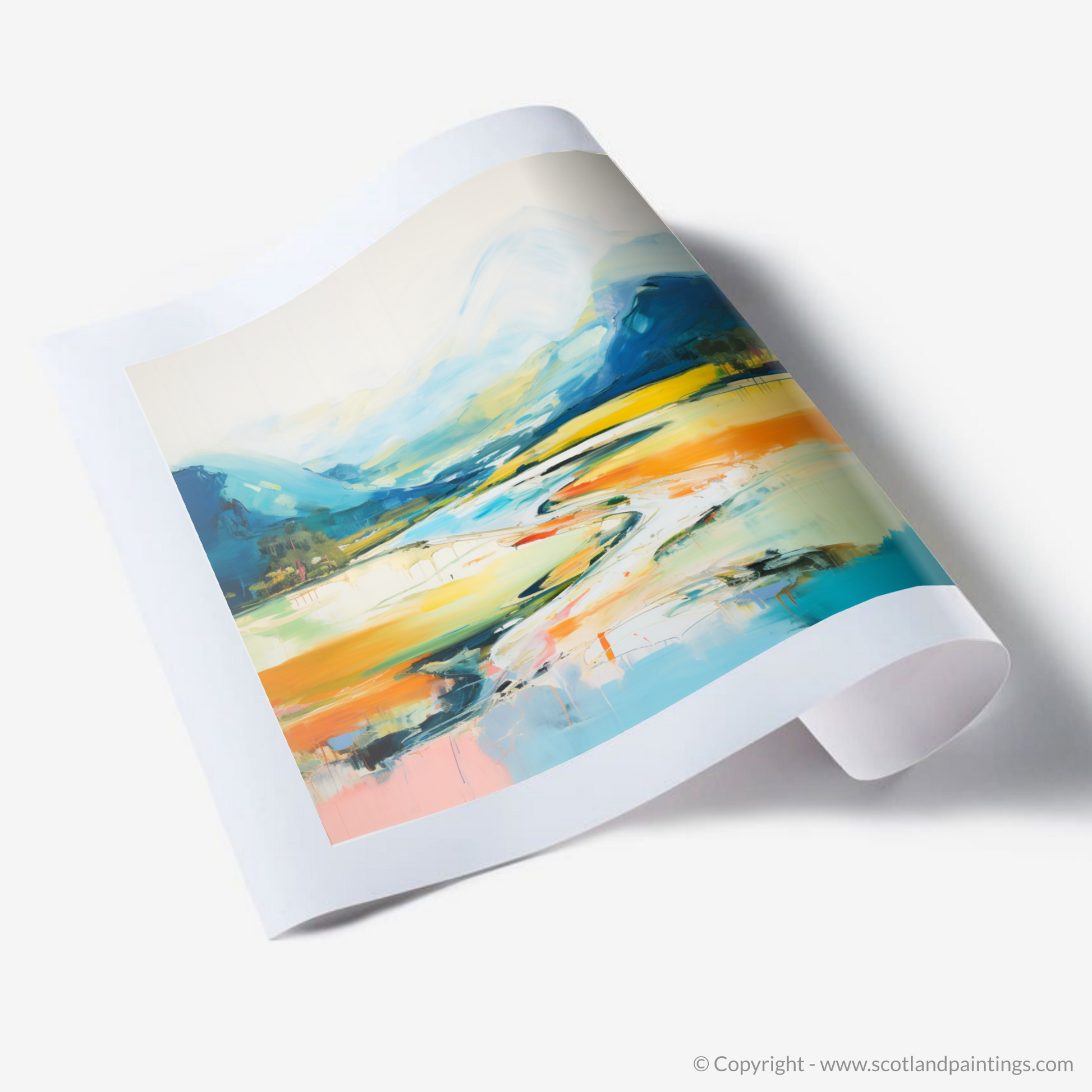 Art Print of River Spean, Highlands in summer