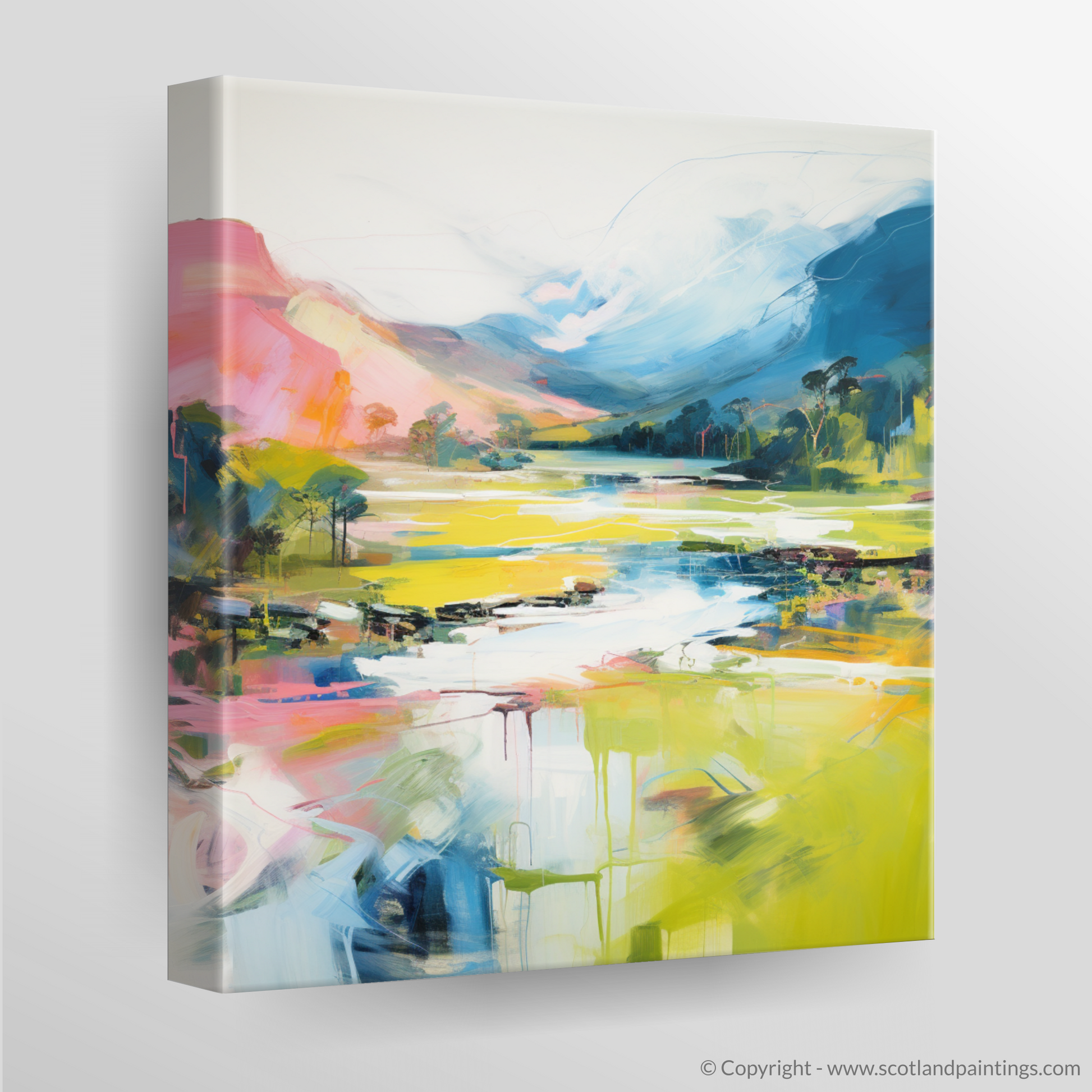 Canvas Print of River Spean, Highlands in summer