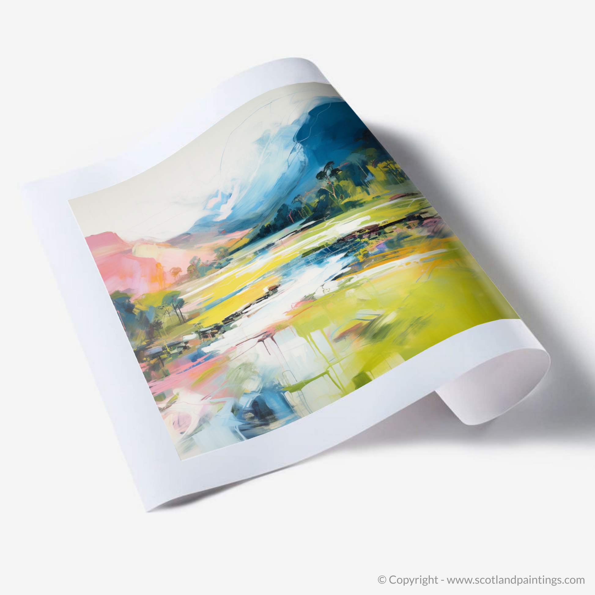 Art Print of River Spean, Highlands in summer