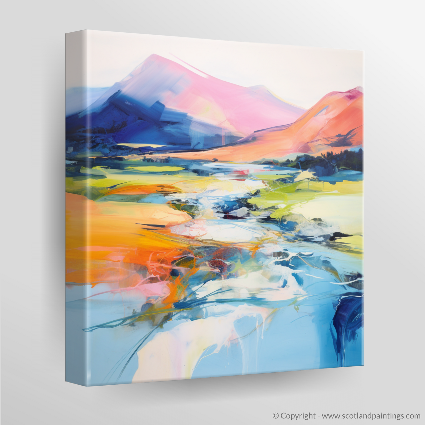 Canvas Print of River Spean, Highlands in summer