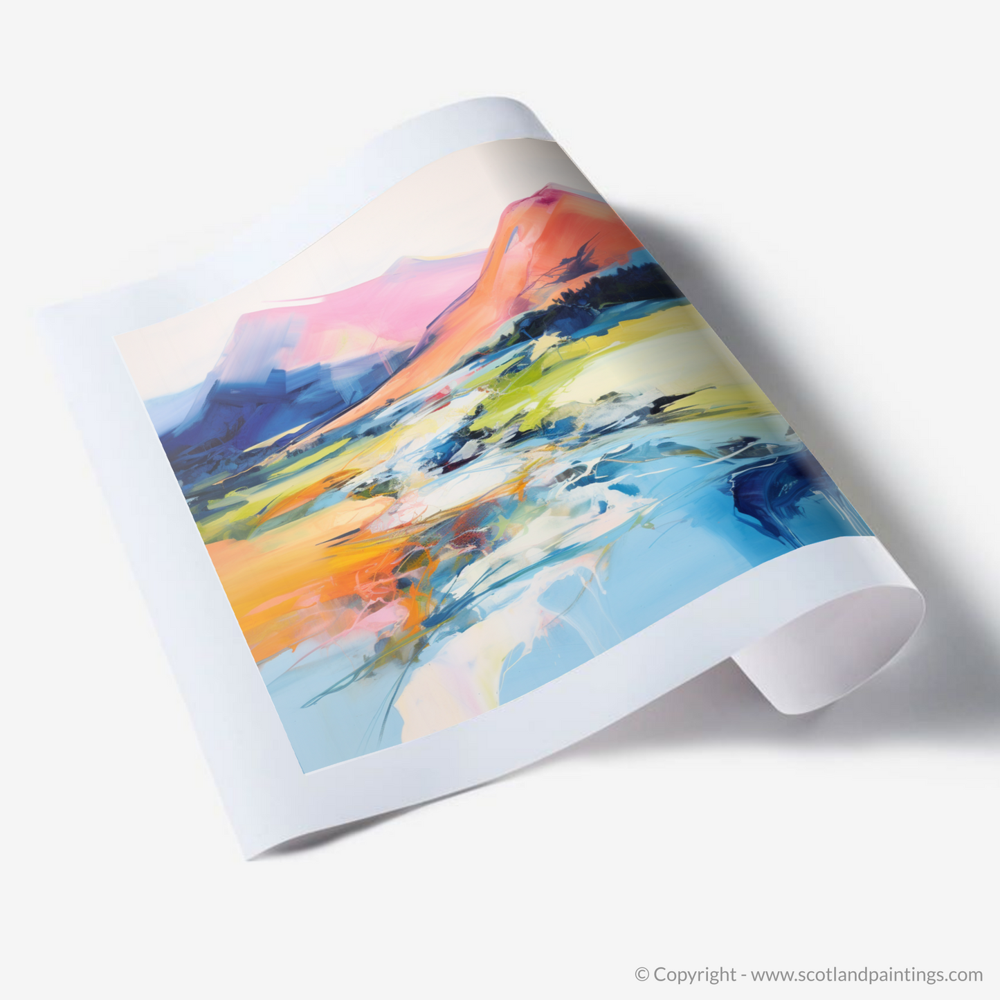 Art Print of River Spean, Highlands in summer