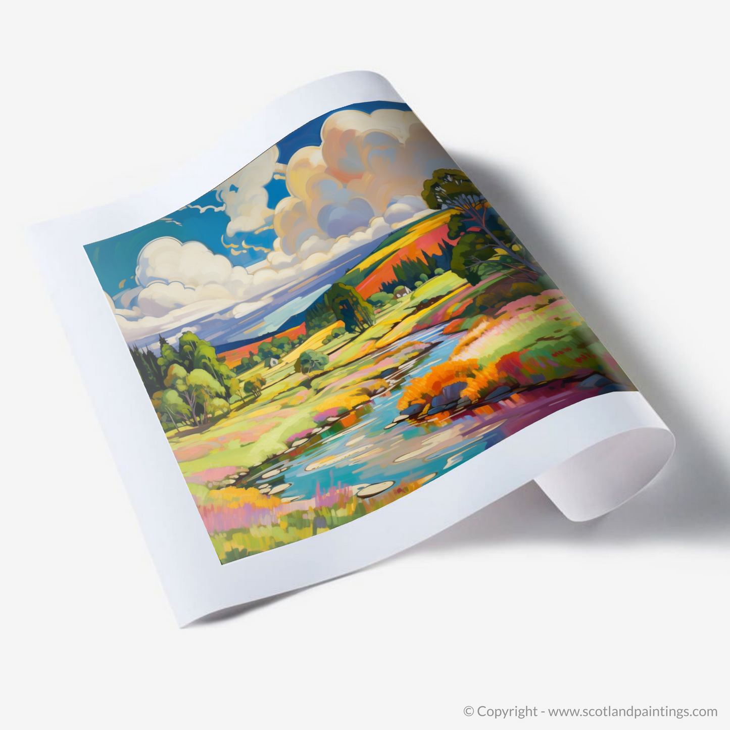 Art Print of Glen Tanar, Aberdeenshire in summer