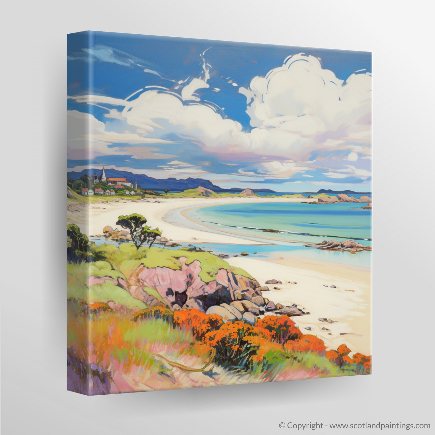 Canvas Print of Arisaig Beach, Arisaig in summer