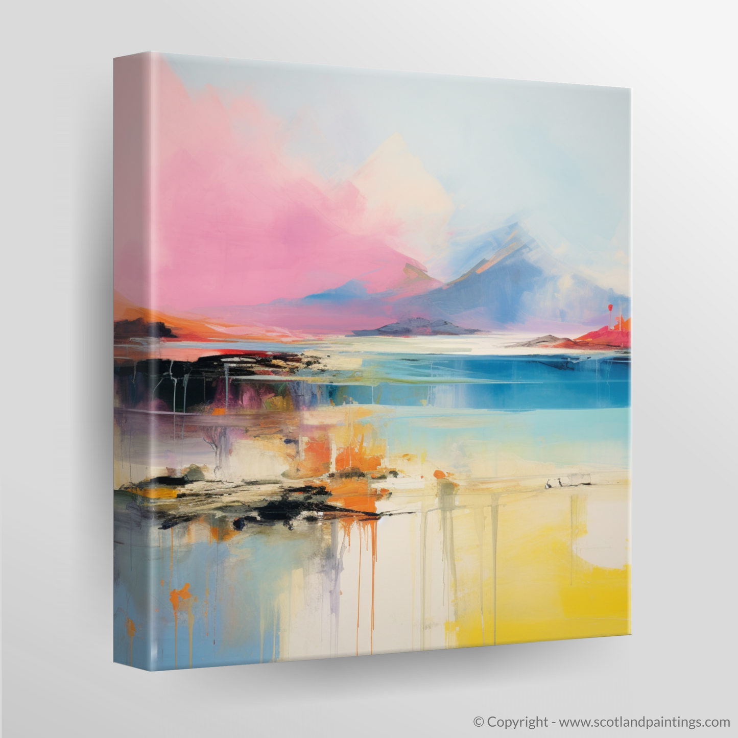 Canvas Print of Isle of Rum, Inner Hebrides in summer