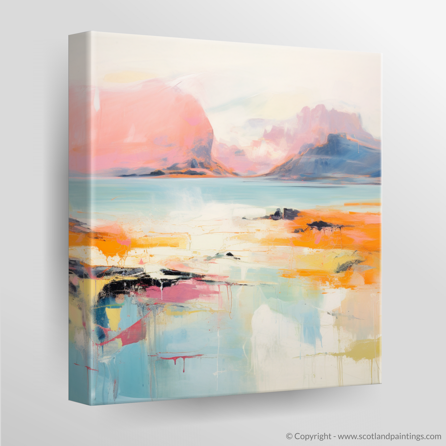 Canvas Print of Isle of Rum, Inner Hebrides in summer