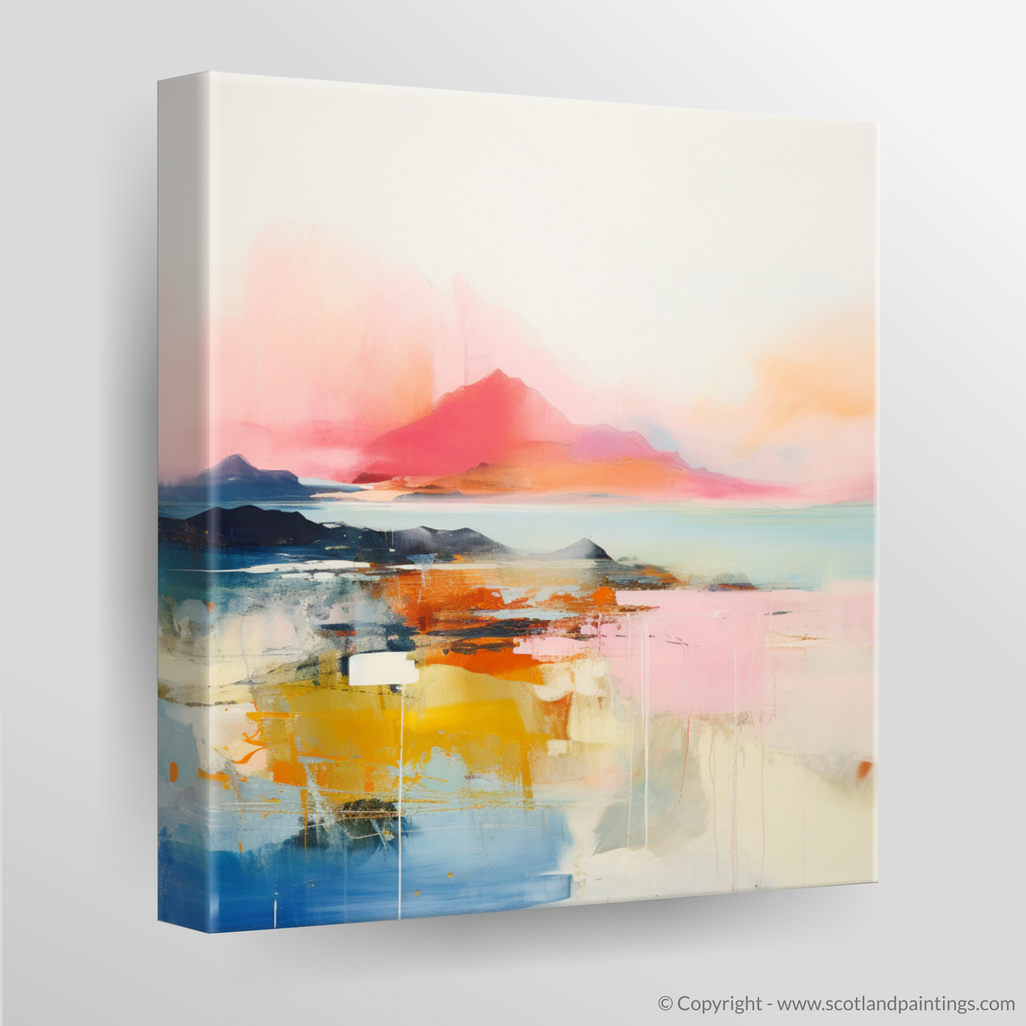 Canvas Print of Isle of Rum, Inner Hebrides in summer