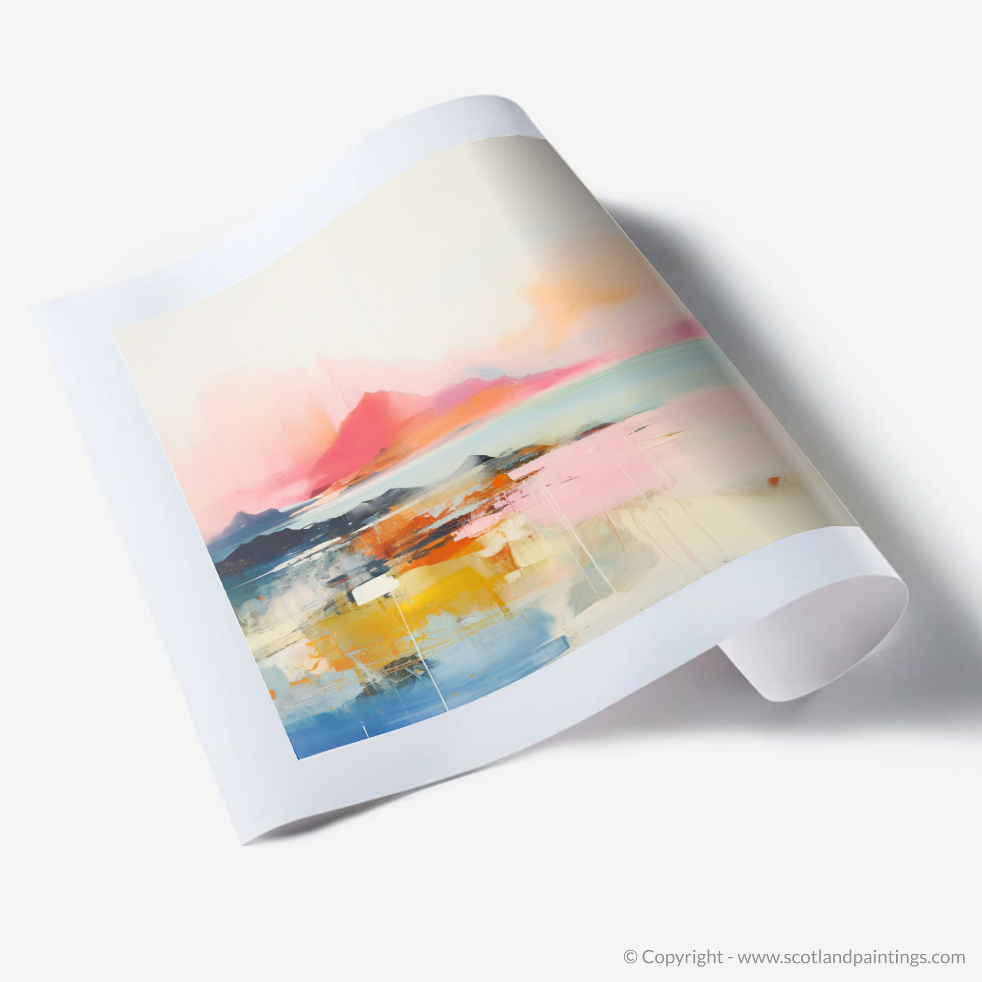 Art Print of Isle of Rum, Inner Hebrides in summer