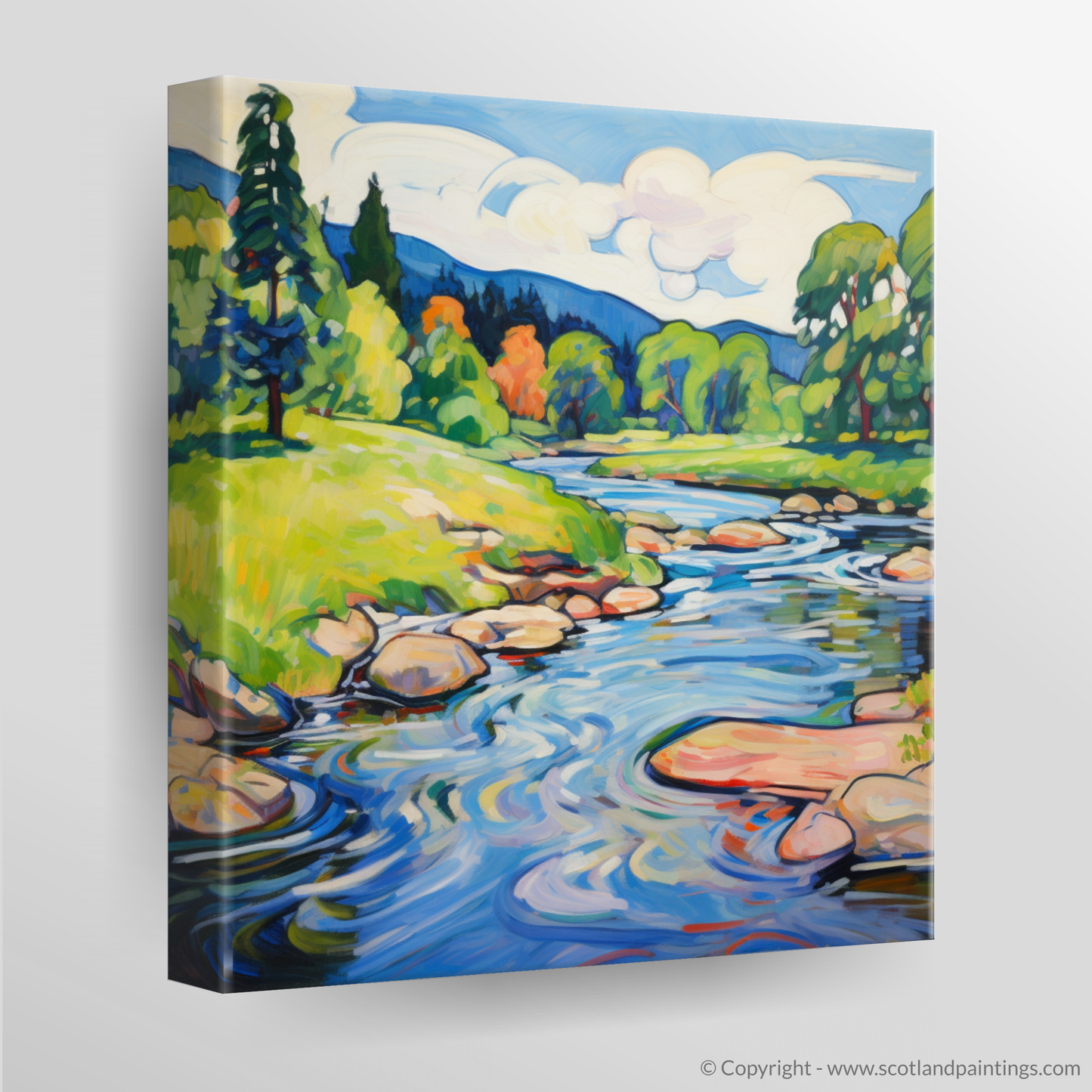 Canvas Print of River Isla, Perthshire in summer