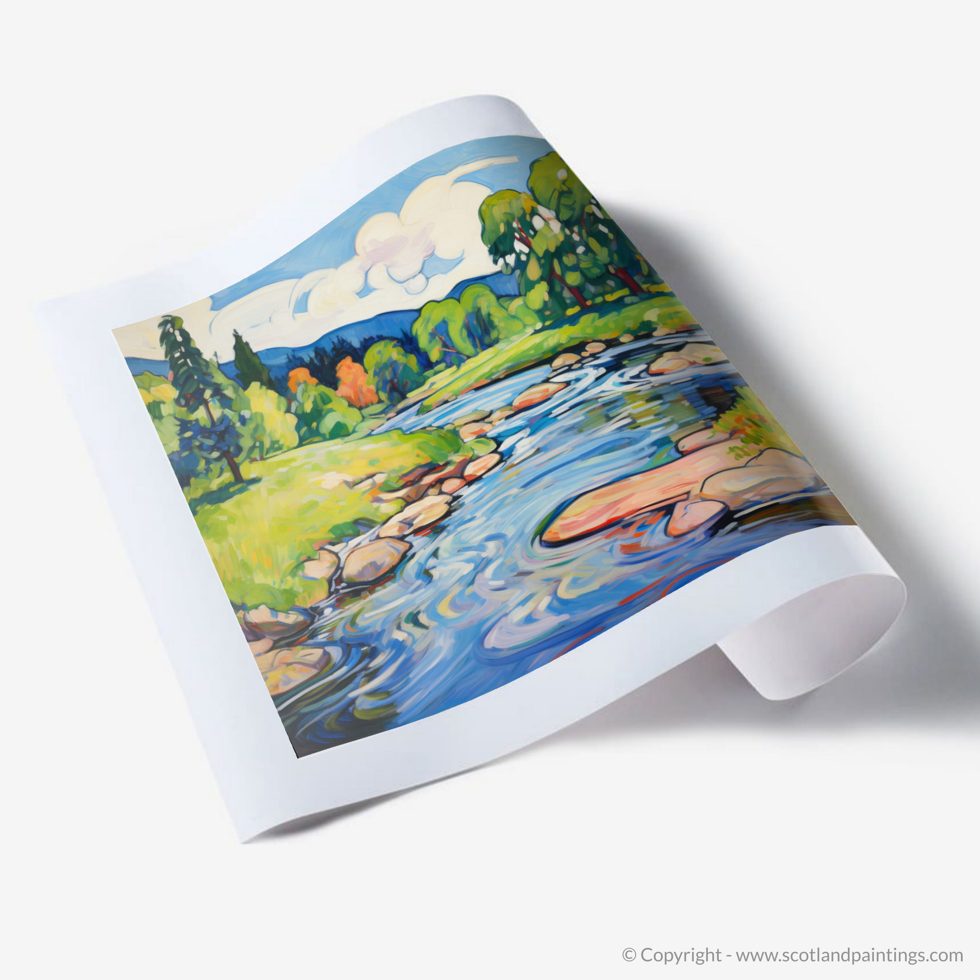 Art Print of River Isla, Perthshire in summer