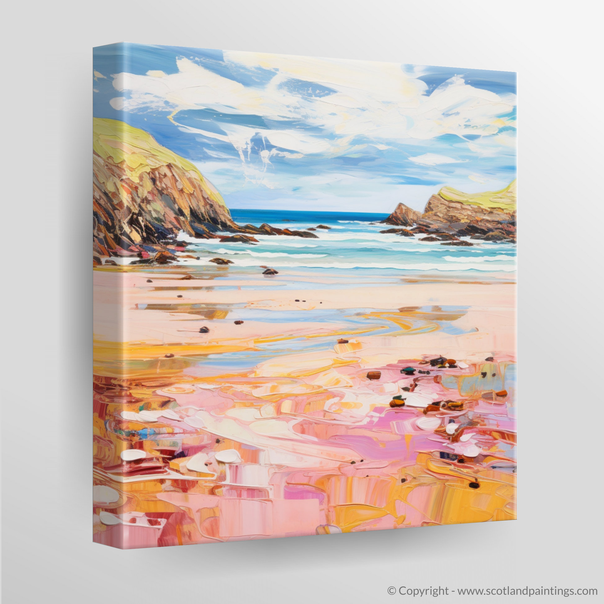 Canvas Print of Durness Beach, Sutherland in summer