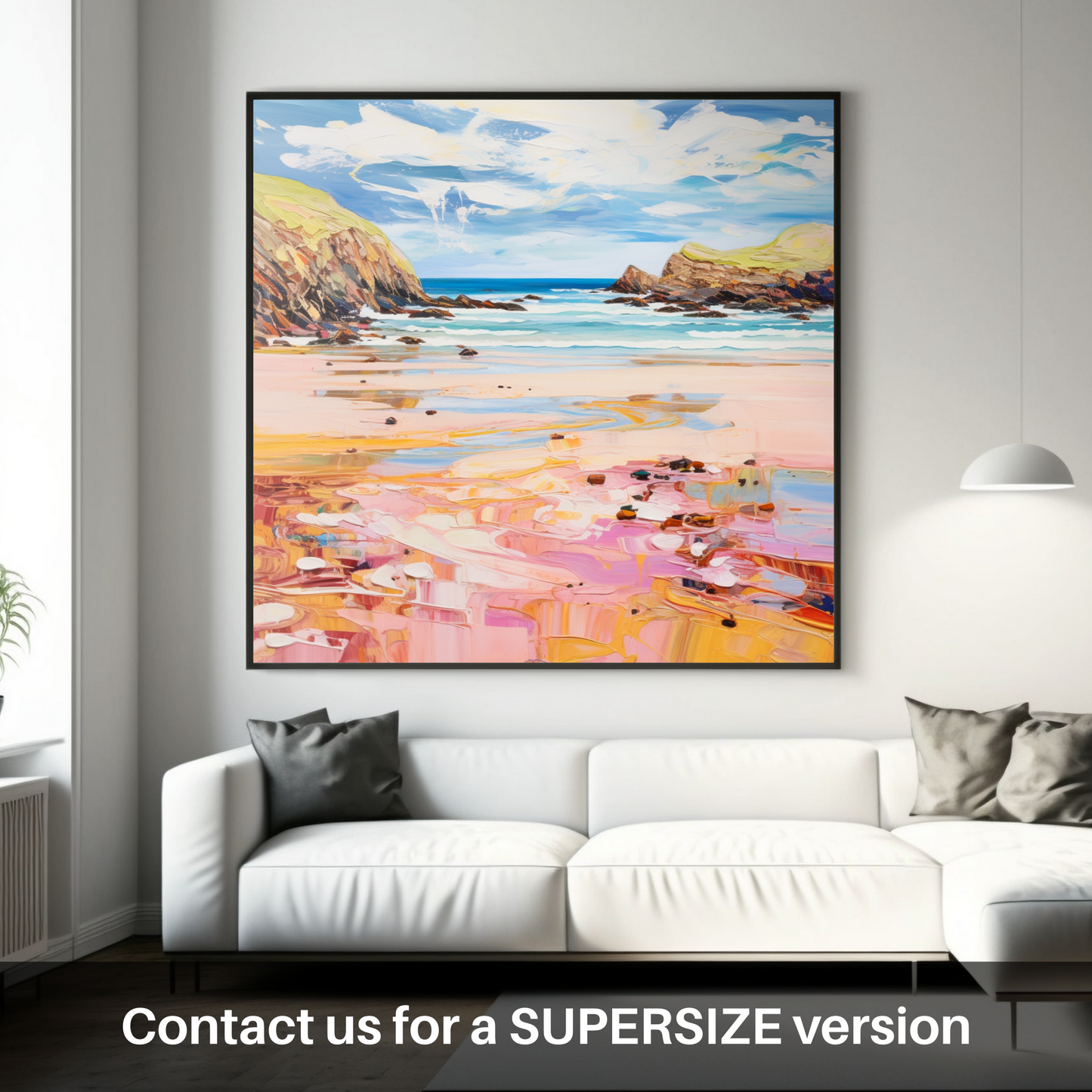 Huge supersize print of Durness Beach, Sutherland in summer