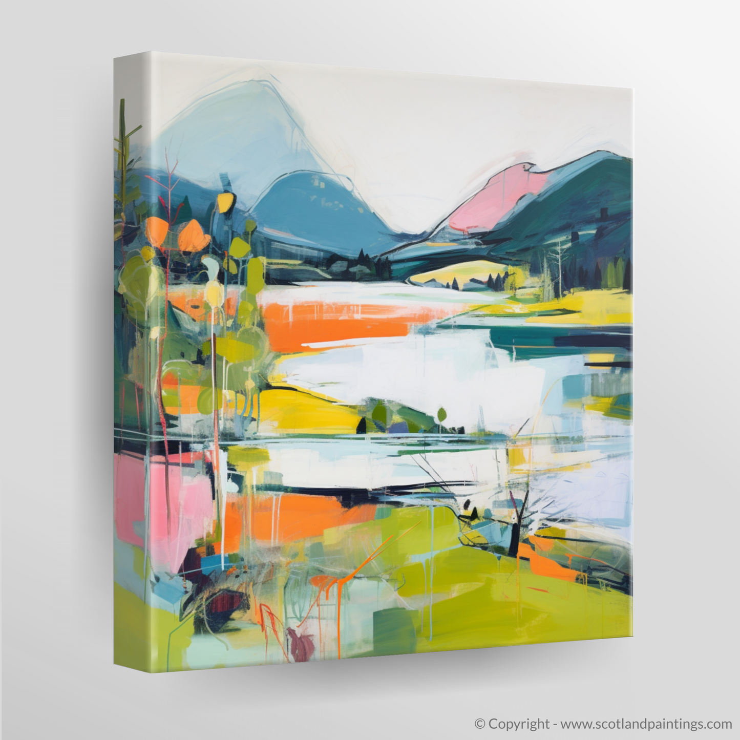 Canvas Print of Loch Lochy, Highlands in summer