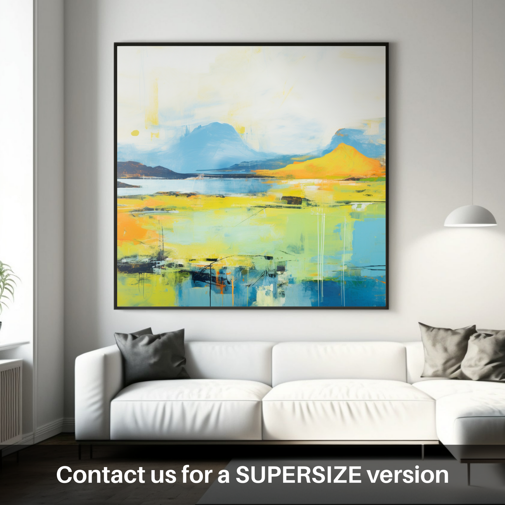 Huge supersize print of Isle of Raasay, Inner Hebrides in summer