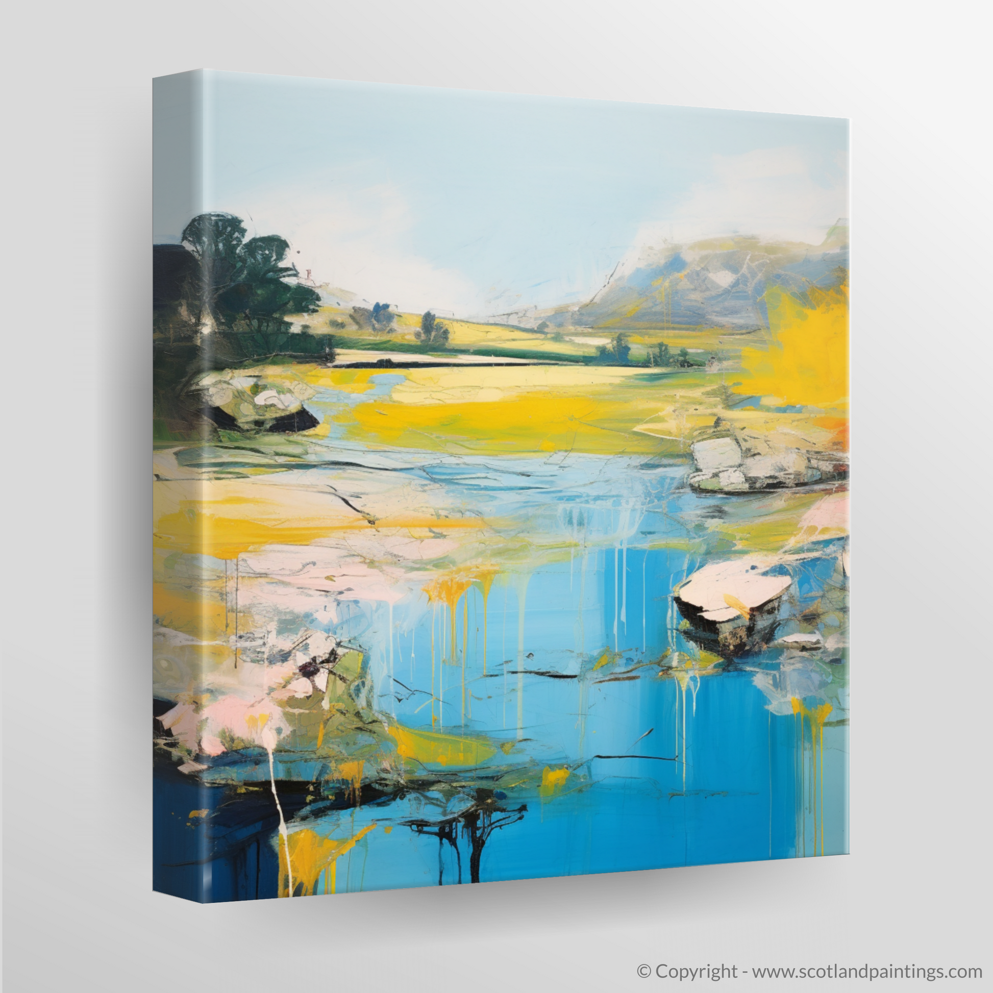 Canvas Print of River Almond, Edinburgh in summer