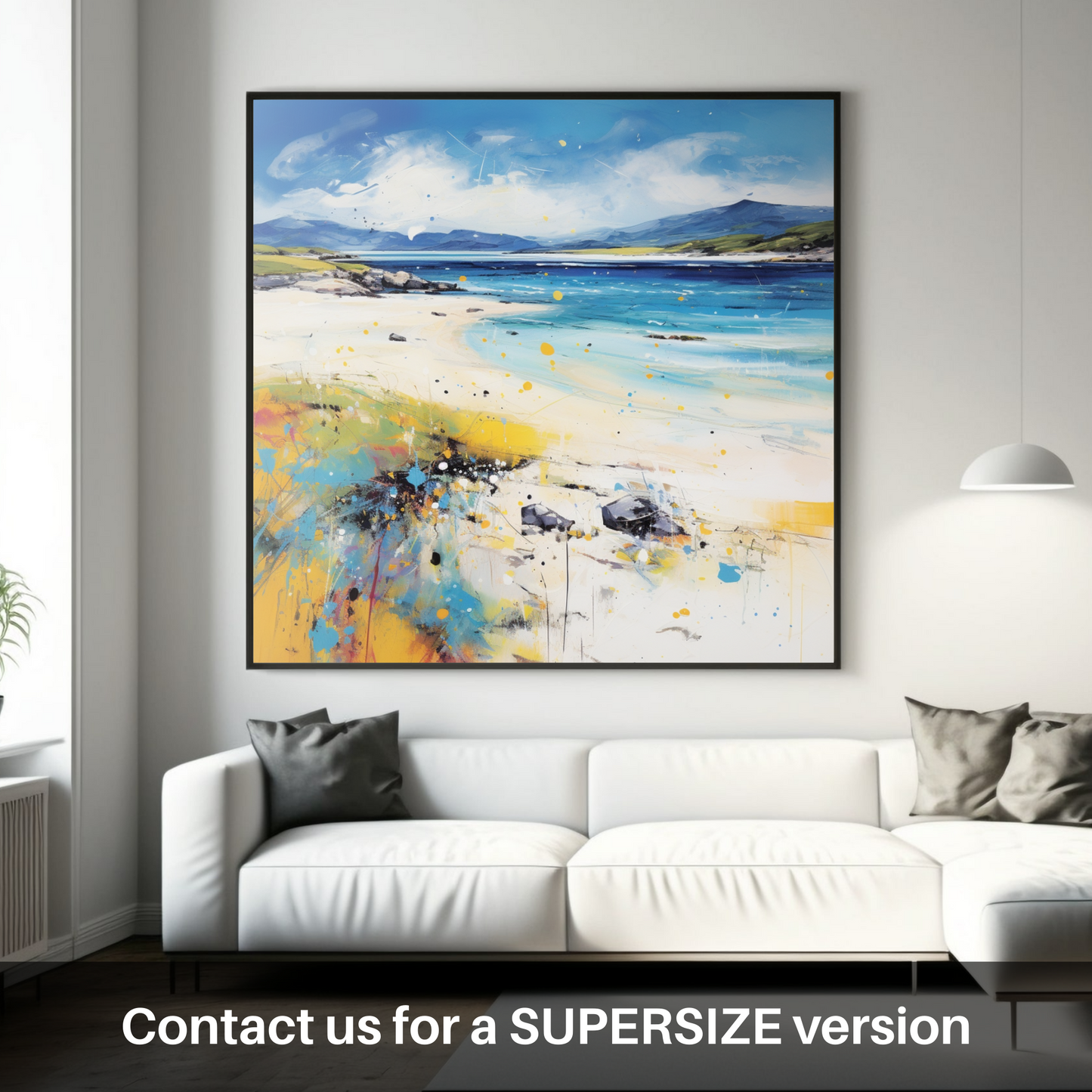 Huge supersize print of Scarista Beach, Isle of Harris in summer