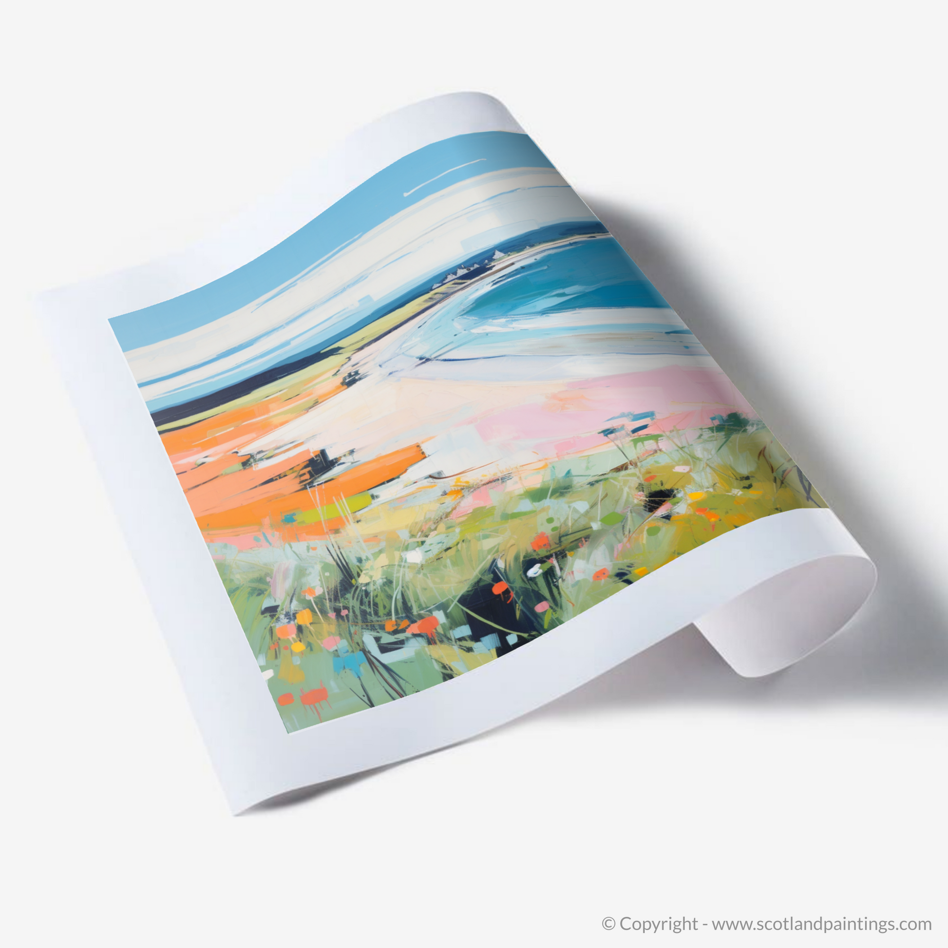 Art Print of Lunan Bay, Angus in summer