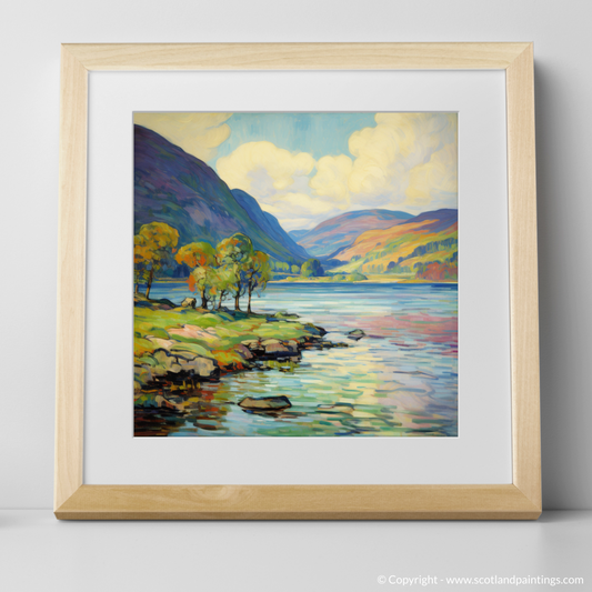 Painting and Art Print of Loch Ness, Highlands in summer. Summer Brilliance at Loch Ness.