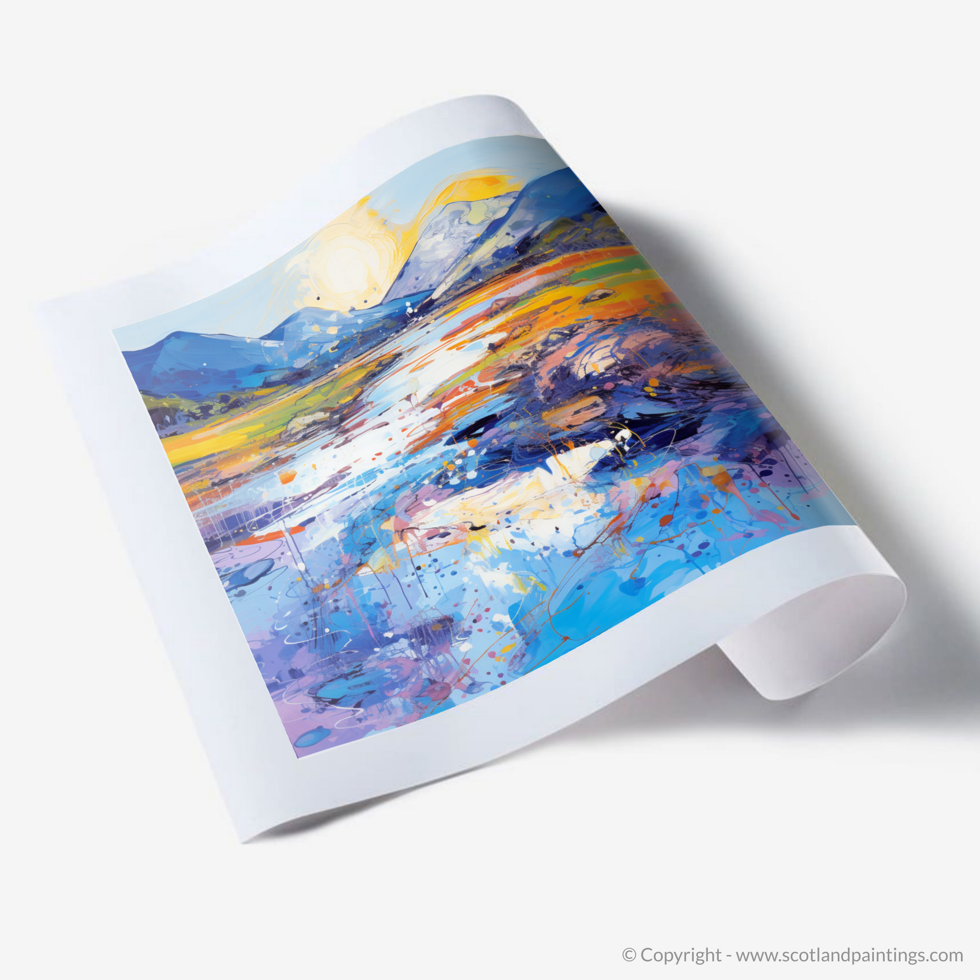 Art Print of River Etive, Argyll and Bute in summer