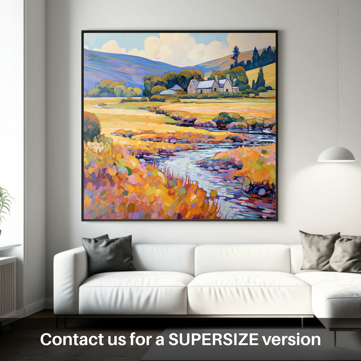 Huge supersize print of Glenlivet, Moray in summer