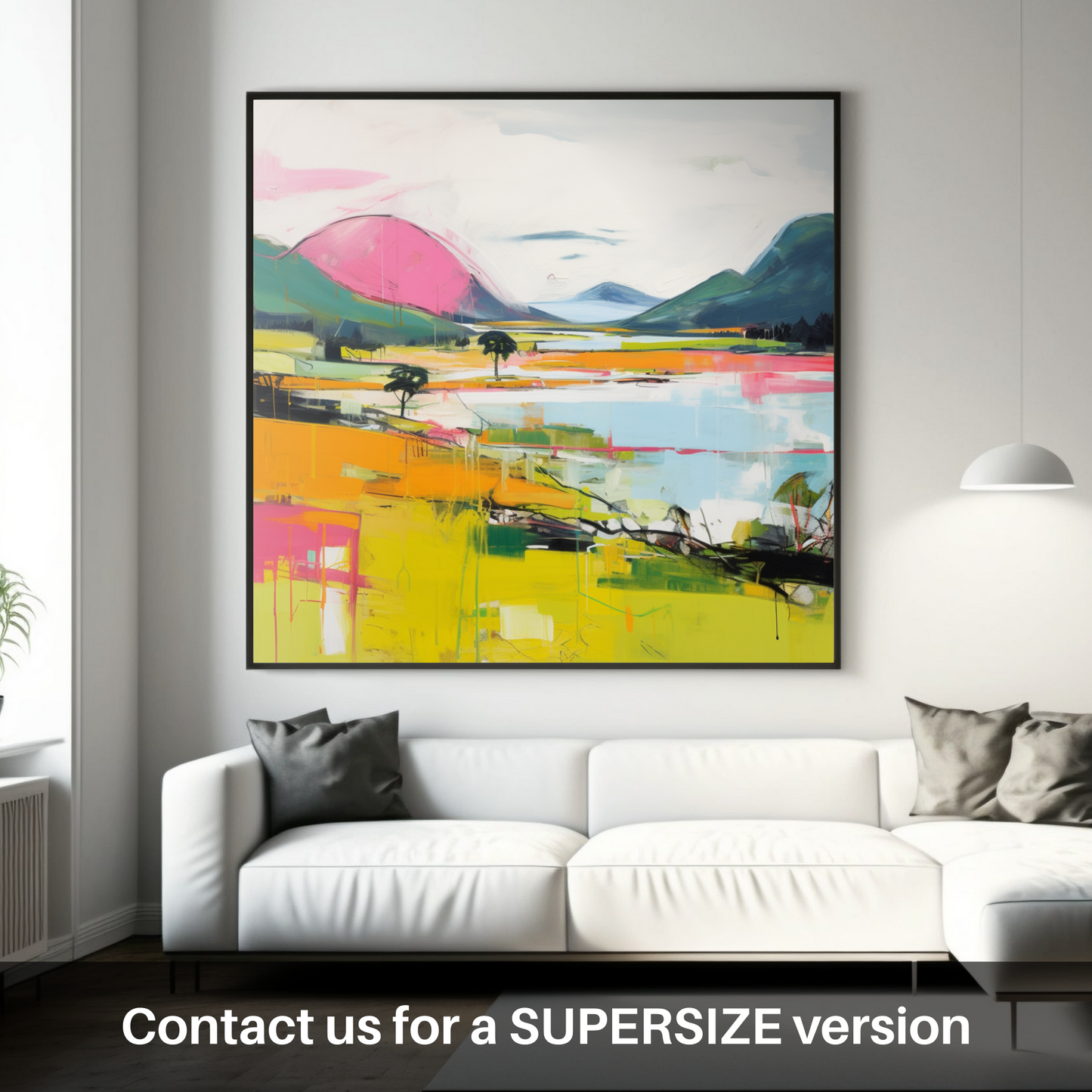 Huge supersize print of Loch Linnhe, Highlands in summer